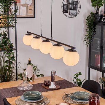 Gastor Lámparas suspendidas, Luminarias esféricas, Lámparas colgantes Blanca, 5 luces