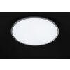 Lámpara de Techo WOFI LINOX LED Plata, 1 luz, Mando a distancia, Cambia de color