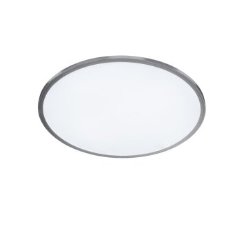 Lámpara de Techo WOFI LINOX LED Plata, 1 luz, Mando a distancia, Cambia de color