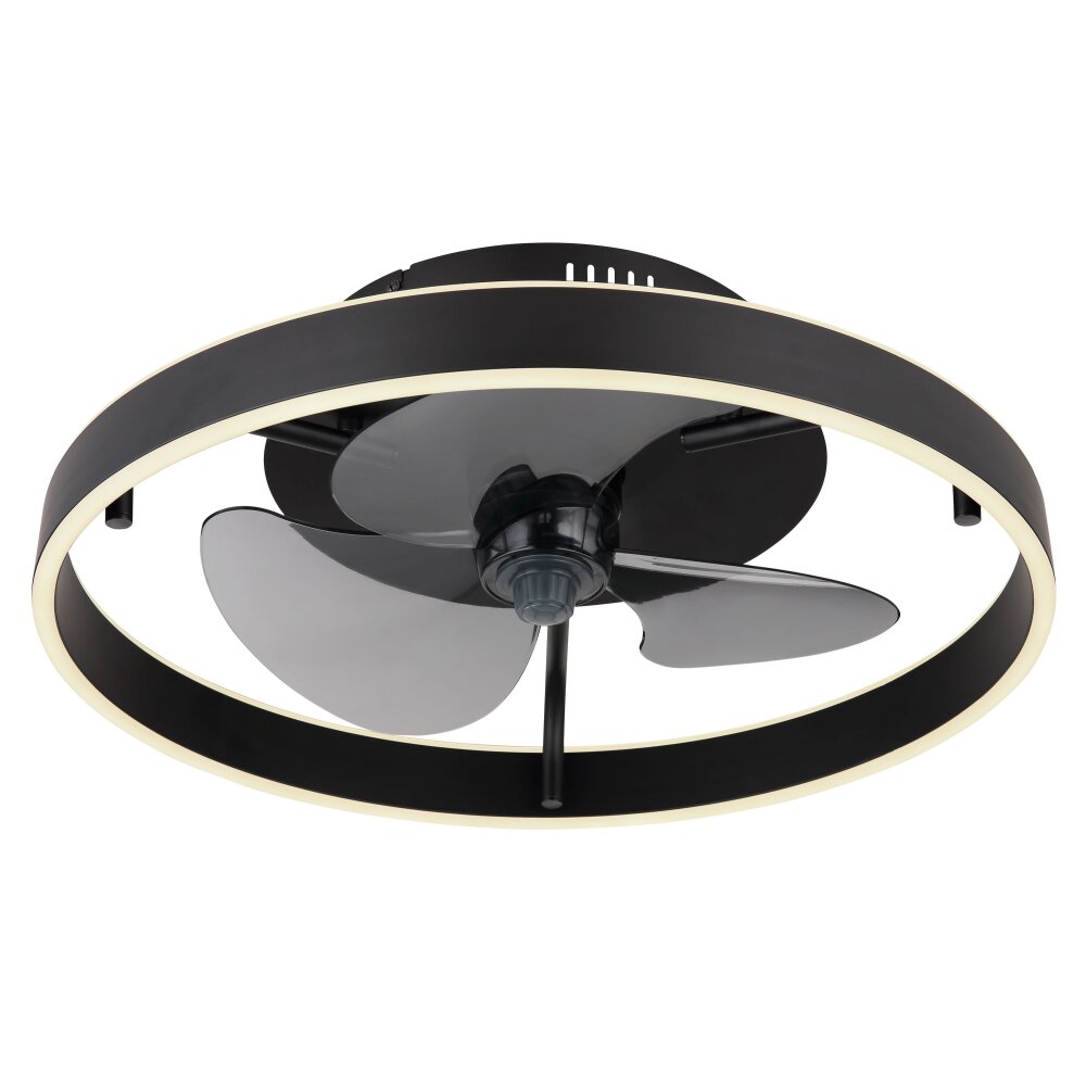 Lámparas Globo Lighting Conway lámpara ventilador de techo LED Negro, 1 luz, Mando a distancia main product photo