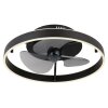 Lámparas Globo Lighting Conway lámpara ventilador de techo LED Negro, 1 luz, Mando a distancia