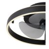 Lámparas Globo Lighting Conway lámpara ventilador de techo LED Negro, 1 luz, Mando a distancia