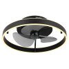 Lámparas Globo Lighting Conway lámpara ventilador de techo LED Negro, 1 luz, Mando a distancia