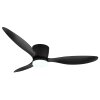 Lámparas Globo Lighting Armando lámpara ventilador de techo LED Negro, 1 luz, Mando a distancia