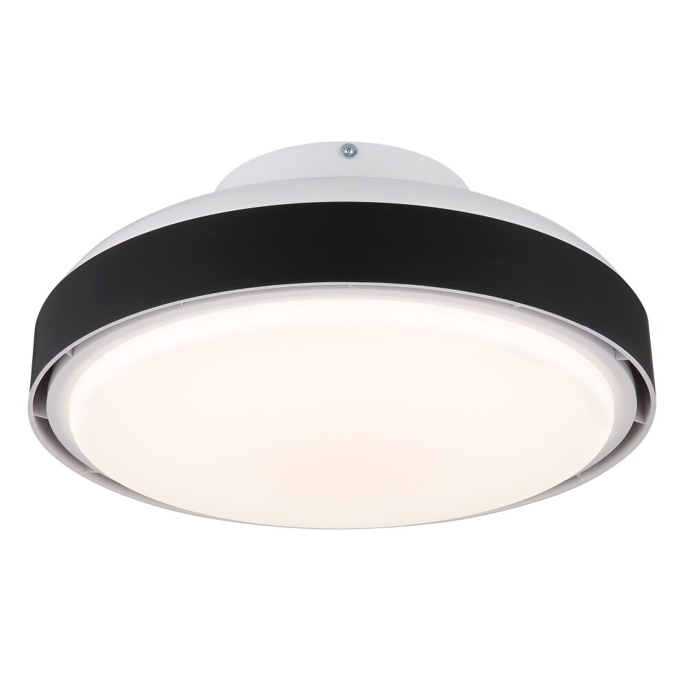 Lámparas Globo Lighting Carney lámpara ventilador de techo LED Blanca, 1 luz, Mando a distancia main product photo
