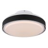 Lámparas Globo Lighting Carney lámpara ventilador de techo LED Blanca, 1 luz, Mando a distancia