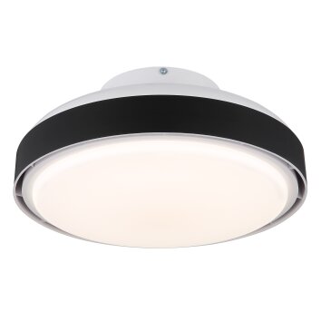 Lámparas Globo Lighting Carney lámpara ventilador de techo LED Blanca, 1 luz, Mando a distancia
