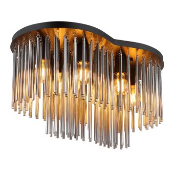 Lámparas Globo Lighting Gorley Plafones Negro, 6 luces