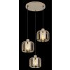 Lámparas Globo Lighting Alfred Lámparas suspendidas Color arena, 3 luces
