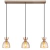 Lámparas Globo Lighting Massey Lámparas suspendidas Marrón, 3 luces