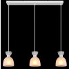 Lámparas Globo Lighting Massey Lámparas suspendidas Blanca, 3 luces