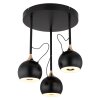 Lámparas Globo Lighting Donovan Plafones LED Cromo, Negro, 1 luz