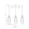 Lámparas Globo Lighting Osborne Lámparas suspendidas Marrón, Negro, 3 luces