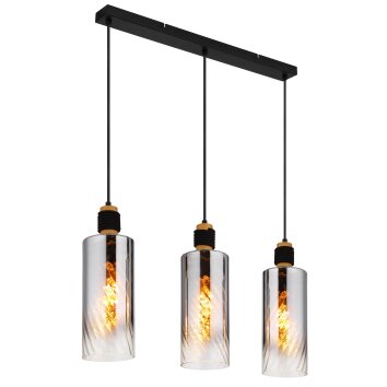 Lámparas Globo Lighting Osborne Lámparas suspendidas Marrón, Negro, 3 luces