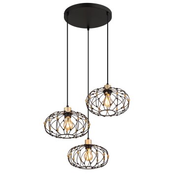 Lámparas Globo Lighting Greys Lámparas suspendidas Negro, 3 luces
