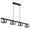 Lámparas Globo Lighting Higgins Lámparas suspendidas Negro, 4 luces