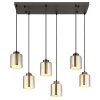Lámparas Globo Lighting Felicia Lámparas suspendidas Negro, 6 luces