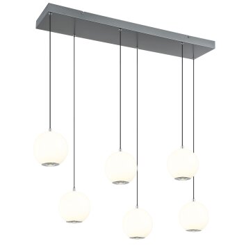 Lámparas Globo Lighting Simmons Lámparas suspendidas LED Gris, 1 luz