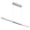 Lámparas Globo Lighting Cody Lámparas suspendidas LED aluminio bruñido, Blanca, 1 luz