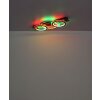 Lámparas Globo Lighting Jayden Plafones LED Gris, Negro, 1 luz, Mando a distancia, Cambia de color