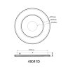 Lámparas Globo Lighting Marsh Plafones LED Negro, 1 luz, Mando a distancia