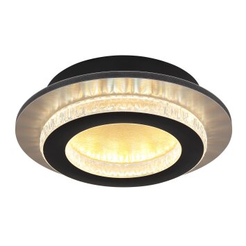 Lámparas Globo Lighting Jayden Plafones LED dorado, Negro, 1 luz