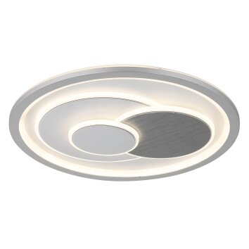 Lámparas Globo Lighting Ruiz Plafones LED Plata, Blanca, 1 luz