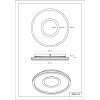 Lámparas Globo Lighting Emory Plafones LED Negro, 1 luz