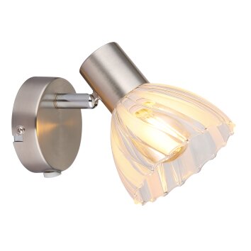Lámparas Globo Lighting Zachery Plafones, Spot techo, Apliques, Spot de pared Níquel-mate, 1 luz