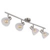 Lámparas Globo Lighting Zachery Plafones Níquel-mate, 4 luces