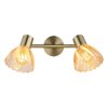 Lámparas Globo Lighting Zachery Plafones Latón, 2 luces
