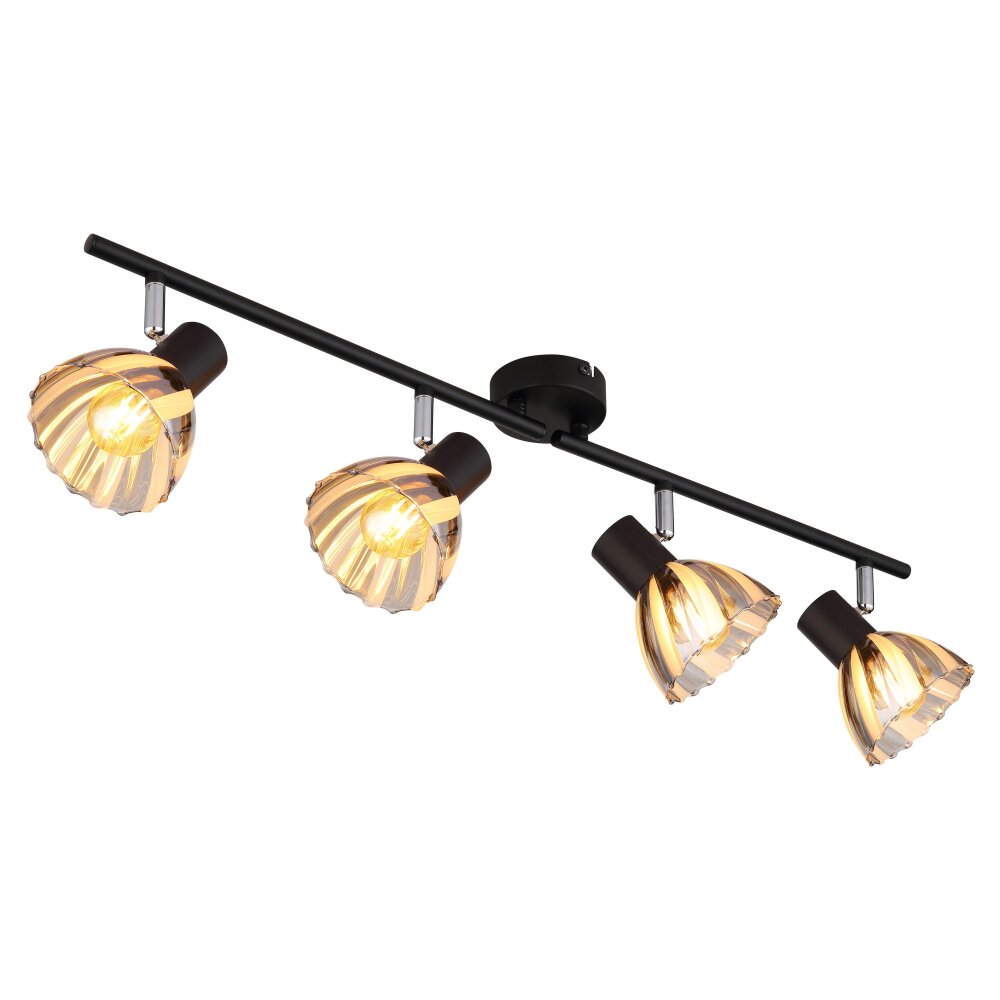 Lámparas Globo Lighting Zachery Plafones Negro, 4 luces main product photo