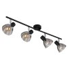 Lámparas Globo Lighting Zachery Plafones Negro, 4 luces