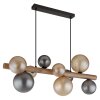 Lámparas Globo Lighting Riha Lámparas suspendidas marrón oscuro, Negro, 9 luces