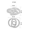 Lámparas Globo Lighting Mucky Plafones LED Cromo, 1 luz, Mando a distancia