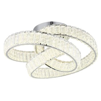 Lámparas Globo Lighting Mucky Plafones LED Cromo, 1 luz, Mando a distancia