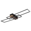 Lámparas Globo Lighting Dakari Plafones LED Crudo, Negro, 1 luz