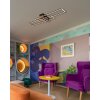 Lámparas Globo Lighting Dakari Plafones LED Crudo, Negro, 1 luz