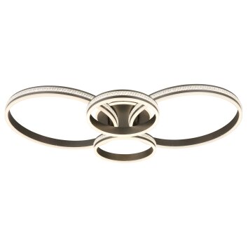 Lámparas Globo Lighting Grouni Plafones LED Titanio, 1 luz