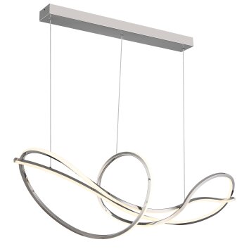 Lámparas Globo Lighting Iduna Lámparas suspendidas LED Cromo, 1 luz, Mando a distancia