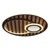 Lámparas Globo Lighting Woody Plafones LED Crudo, Negro, 1 luz