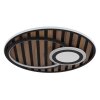 Lámparas Globo Lighting Woody Plafones LED Crudo, Negro, 1 luz