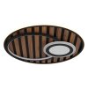 Lámparas Globo Lighting Woody Plafones LED Crudo, Negro, 1 luz