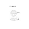 Lámparas Globo Lighting Woody Plafones LED Crudo, Negro, 1 luz