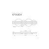 Lámparas Globo Lighting Tisha Plafones LED Crudo, Negro, 1 luz