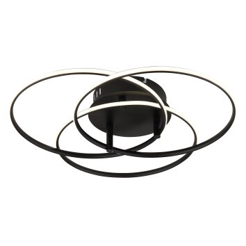 Lámparas Globo Lighting Kombos Plafones LED Negro, 1 luz