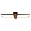 Lámparas Globo Lighting Dakari Plafones LED Crudo, Negro, 1 luz