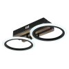Lámparas Globo Lighting Blevins Plafones LED Crudo, Negro, 1 luz
