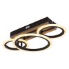 Lámparas Globo Lighting Blevins Plafones LED Crudo, Negro, 1 luz