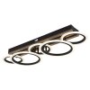 Lámparas Globo Lighting Blevins Plafones LED Crudo, Negro, 1 luz